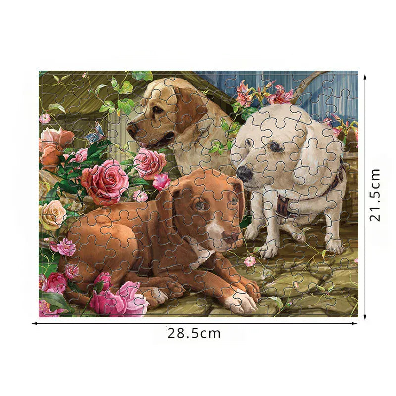 puzzle 3 magnifiques chiens I boutique1one Three Dogs