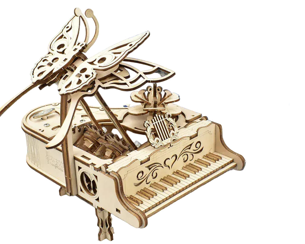 puzzle 3D en bois boite à musique piano I boutique1one Piano Music Box