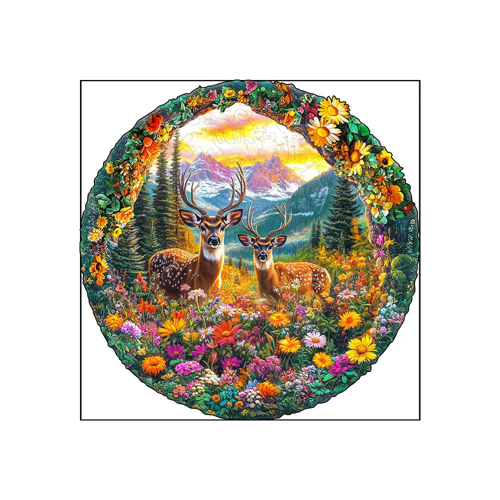 puzzle cerfs magnifiques I boutique1one Z195-L