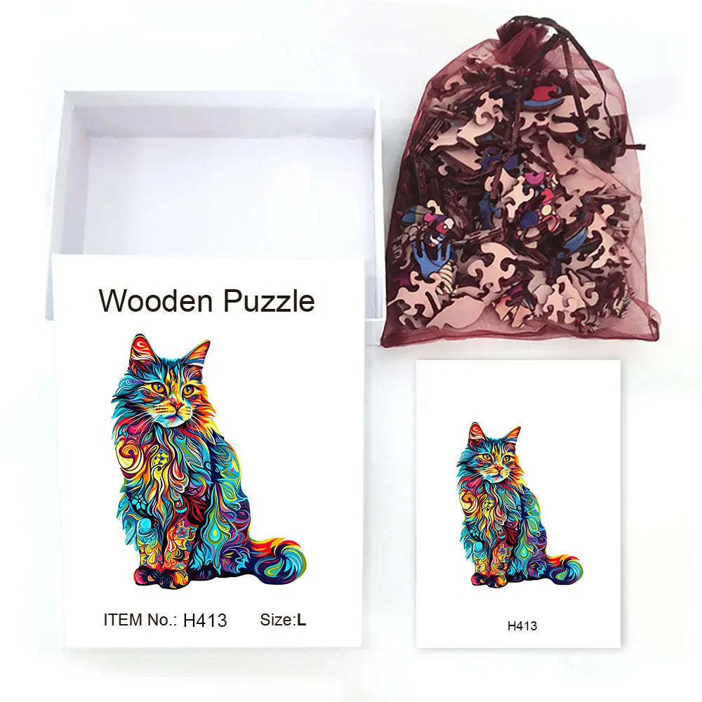 puzzle chat coloré I boutique1one