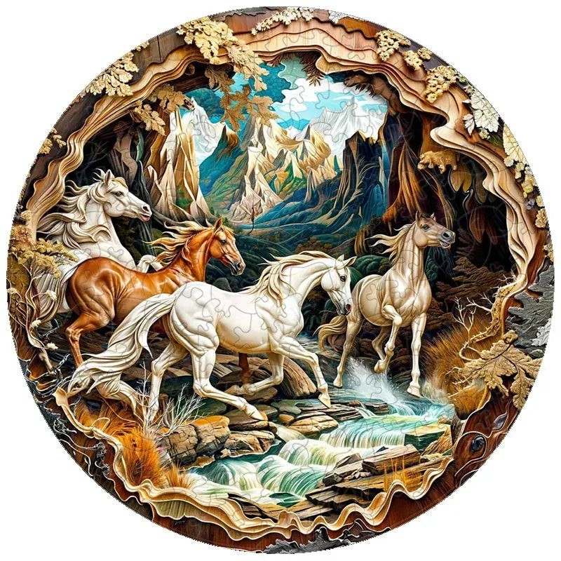 puzzle chevaux et autres I boutique1one TT-YPAN-6236-A3