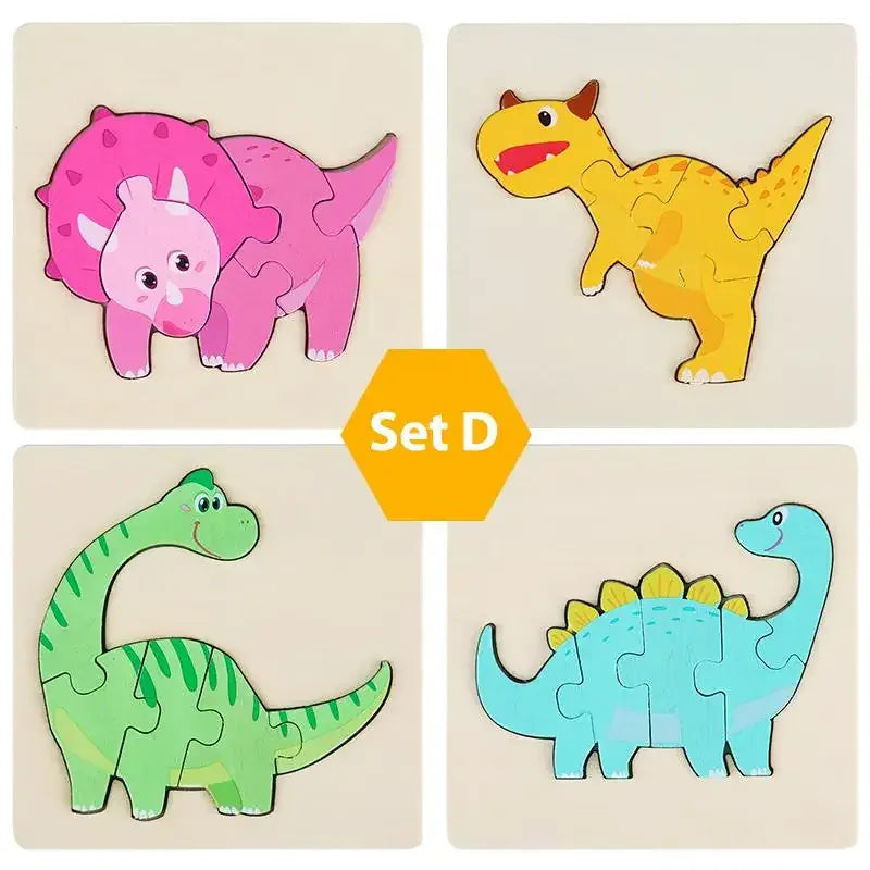 puzzle éveil animaux et autres I boutique1one Set D