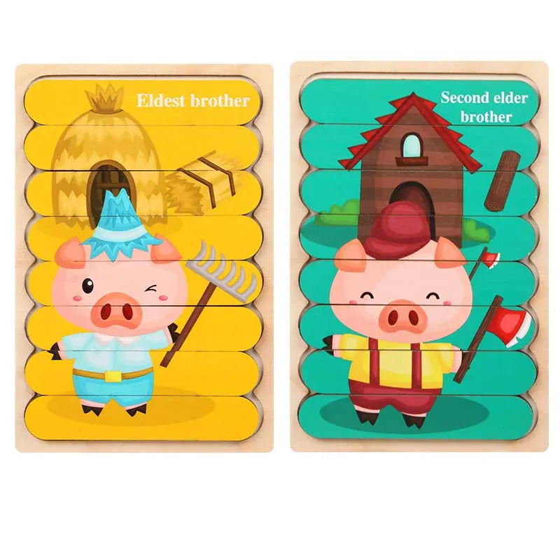 puzzle lame en bois I boutique1one AS-8