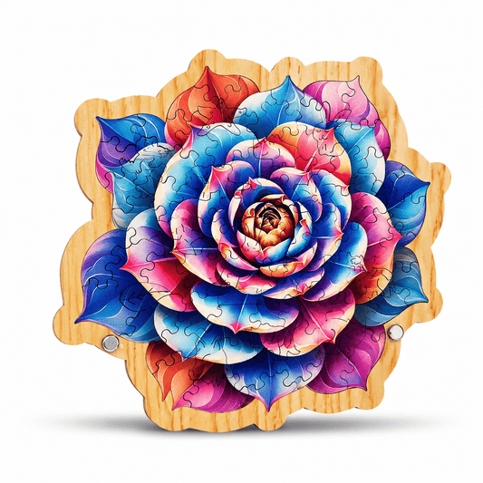 magnifique puzzle de fleur colorée I Full Puzzle