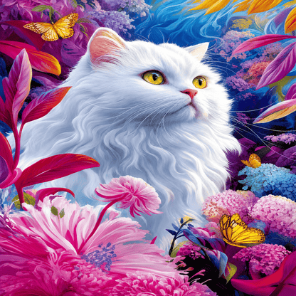 puzzle chat blanc I Full Puzzle
