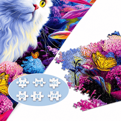puzzle chat blanc I Full Puzzle