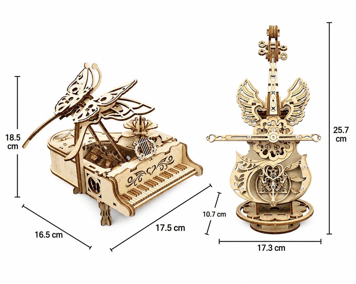 puzzle 3D en bois instrument de musique I Full Puzzle