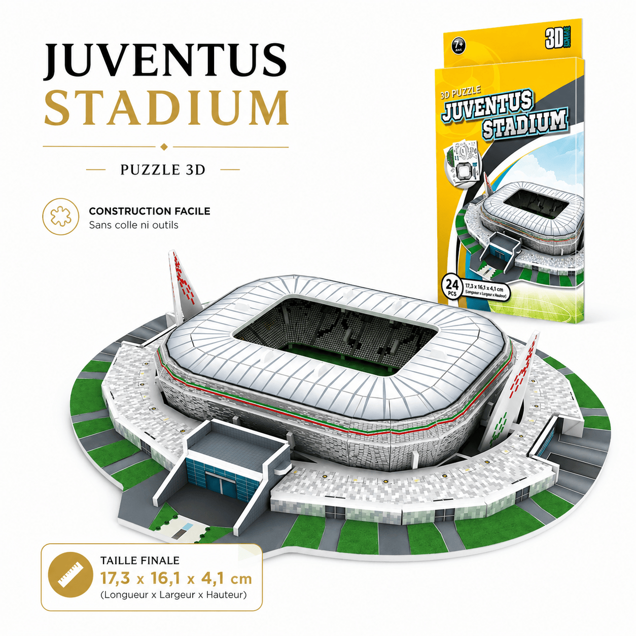 Puzzle 3D stade de foot I Full Puzzle