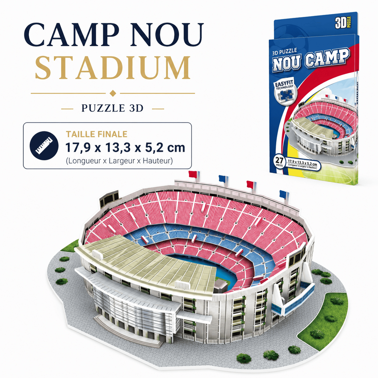 Puzzle 3D stade de foot I Full Puzzle