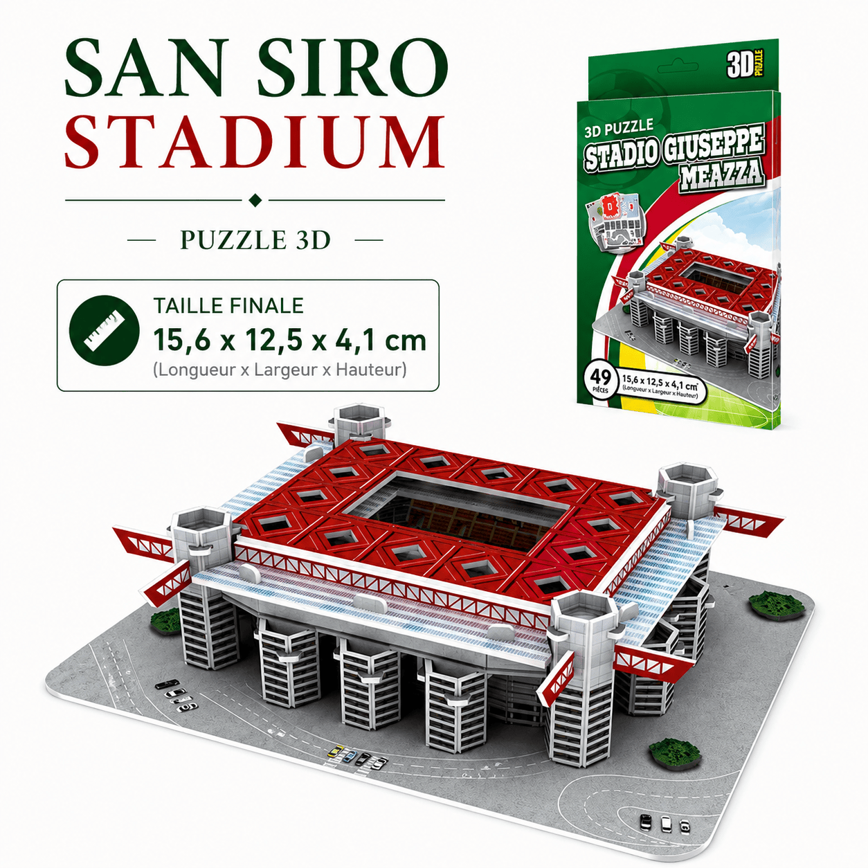 Puzzle 3D stade de foot I Full Puzzle