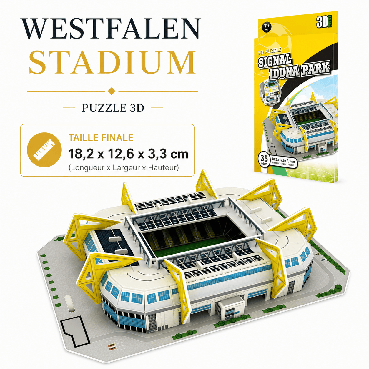 Puzzle 3D stade de foot I Full Puzzle