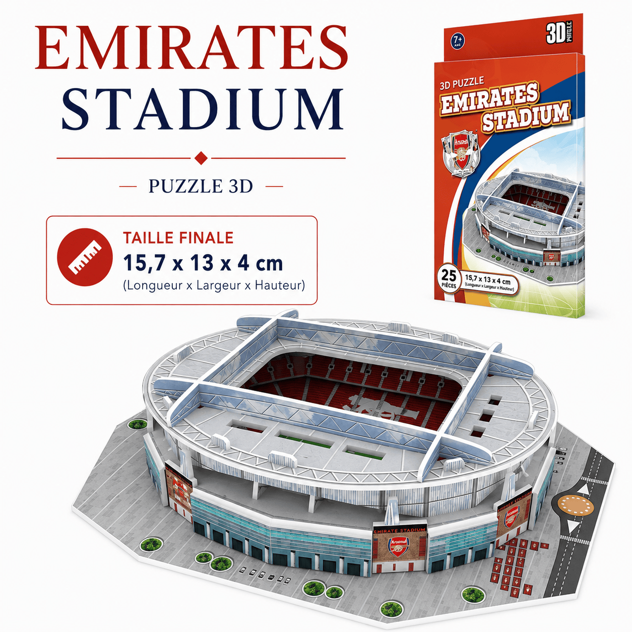 Puzzle 3D stade de foot I Full Puzzle