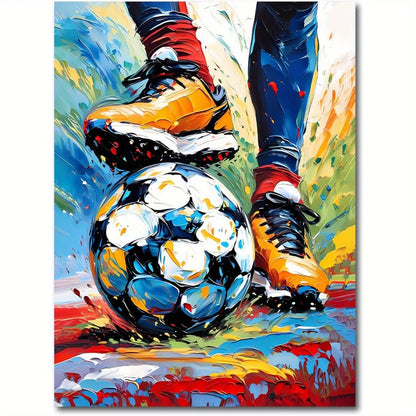 Puzzle ballon de foot coloré I Full Puzzle