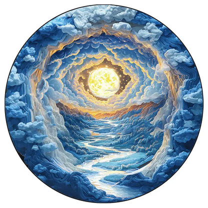 magnifique puzzle circulaire et de forme réaliste I Full Puzzle
