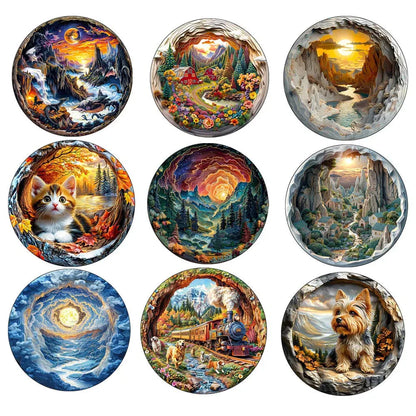 magnifique puzzle circulaire et de forme réaliste I Full Puzzle