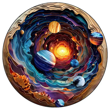 magnifique puzzle circulaire et de forme réaliste I Full Puzzle L'UNIVERS ≈140 PCS
