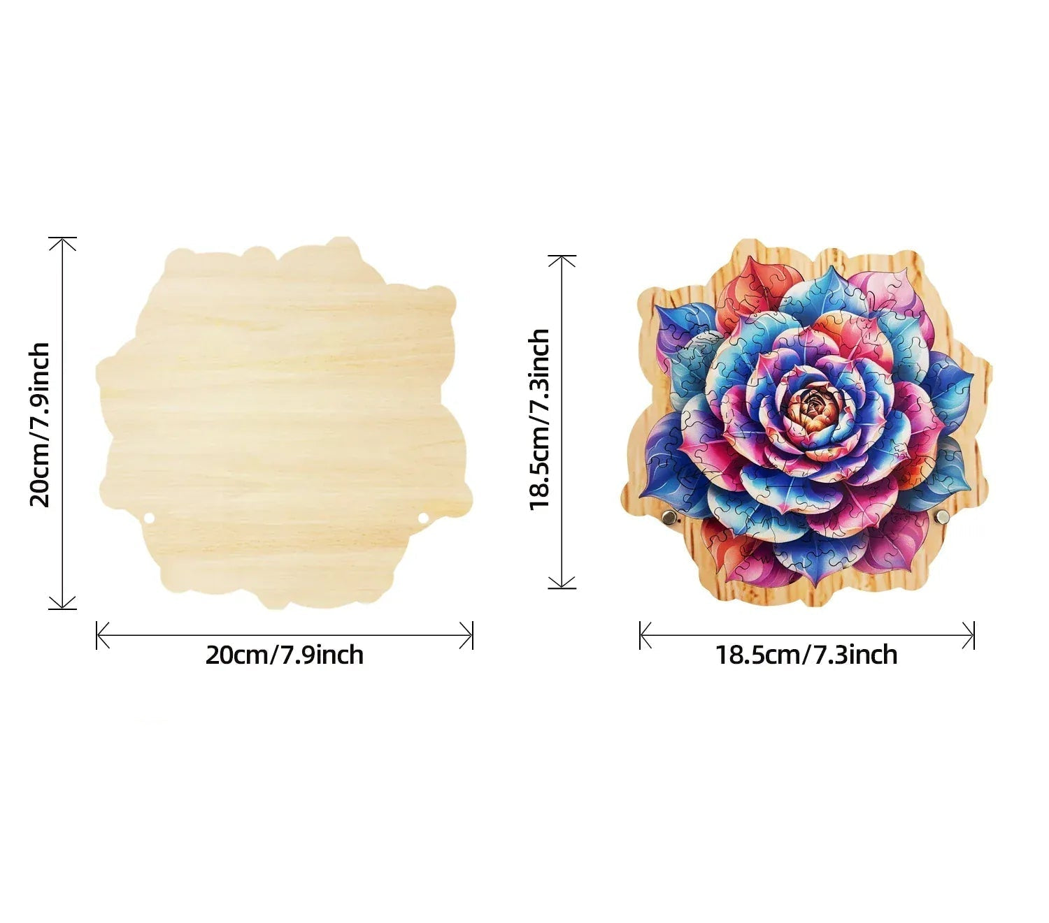 magnifique puzzle de fleur colorée I boutique1one Colorful flowers