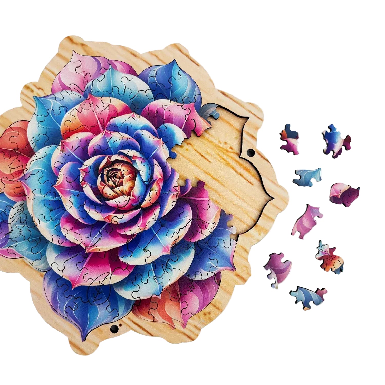 magnifique puzzle de fleur colorée I boutique1one Colorful flowers