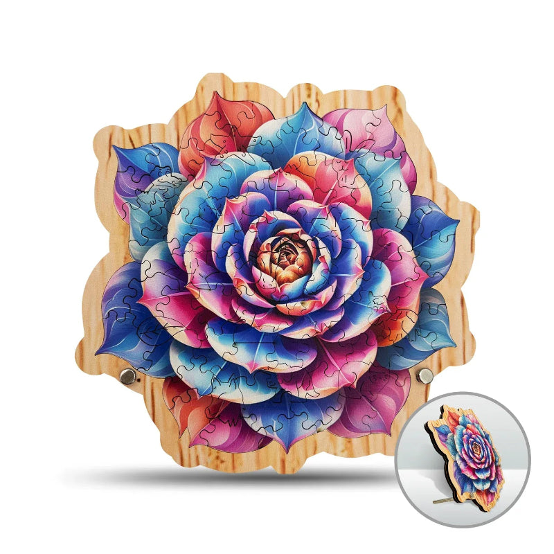 magnifique puzzle de fleur colorée I boutique1one Colorful flowers