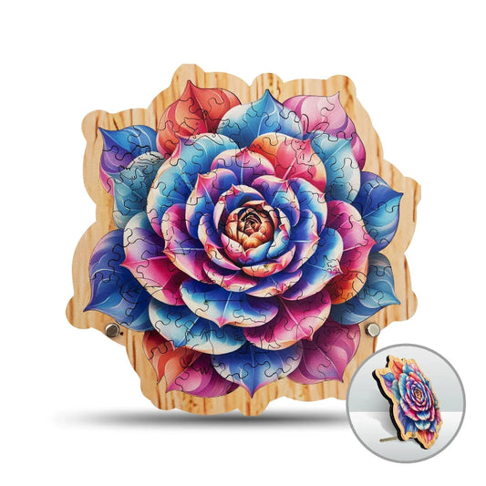 magnifique puzzle de fleur colorée I boutique1one Colorful flowers