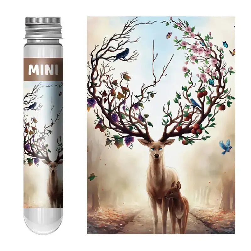 mini puzzle d'animaux magnifiques I boutique1one Moonlit Elk