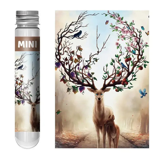 mini puzzle d'animaux magnifiques I boutique1one Moonlit Elk