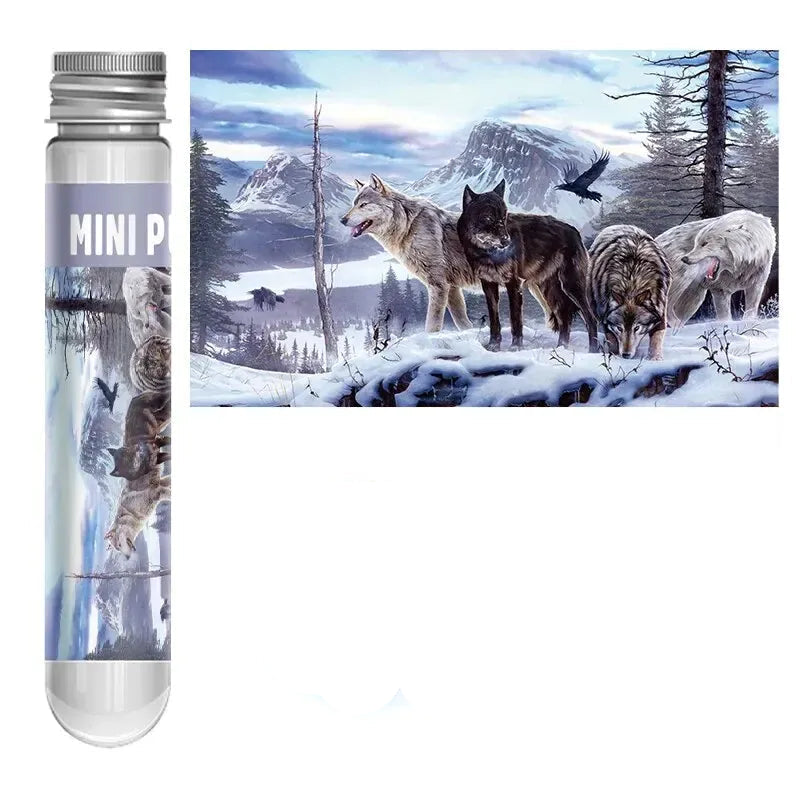 mini puzzle d'animaux magnifiques I boutique1one Wolfs