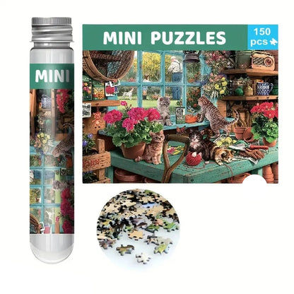 mini puzzle de différent modèle I Full Puzzle CHATONS EN CUISINE / 10cm/15cm-150 PCS