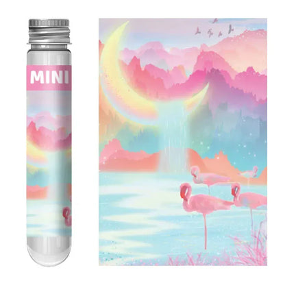mini puzzle de différent modèle I Full Puzzle FLAMANTS ROSES / 10cm/15cm-150 PCS