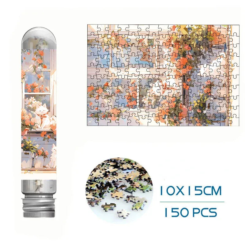 mini puzzle I boutique1one C-057 Two Cats