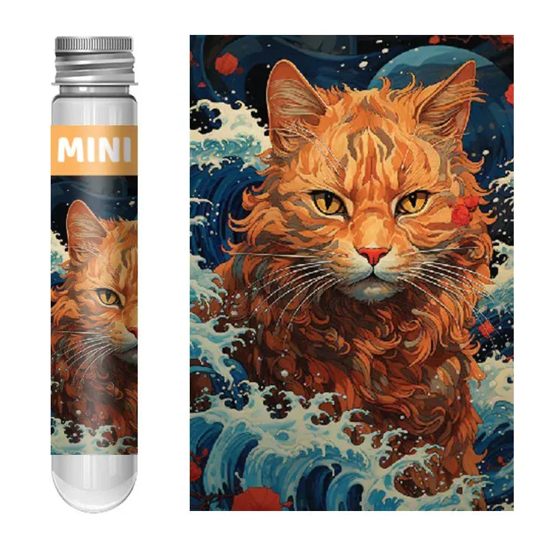 mini puzzle I boutique1one C-079 ukiyo-e cat