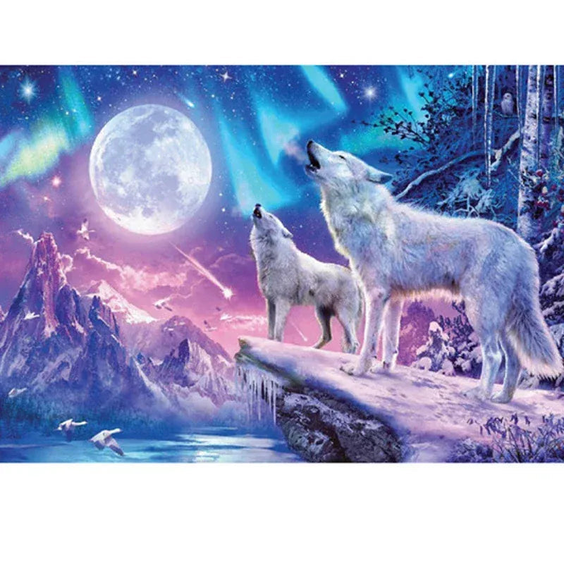 mini puzzle loup blanc I boutique1one C-033