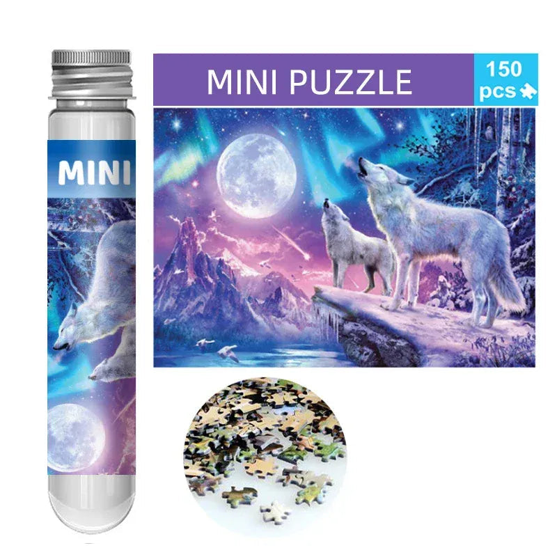 mini puzzle loup blanc I boutique1one C-033