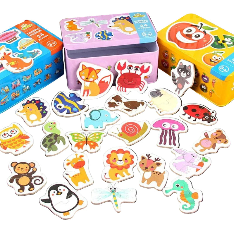 puzzle 2 pièces boite en métal I boutique1one
