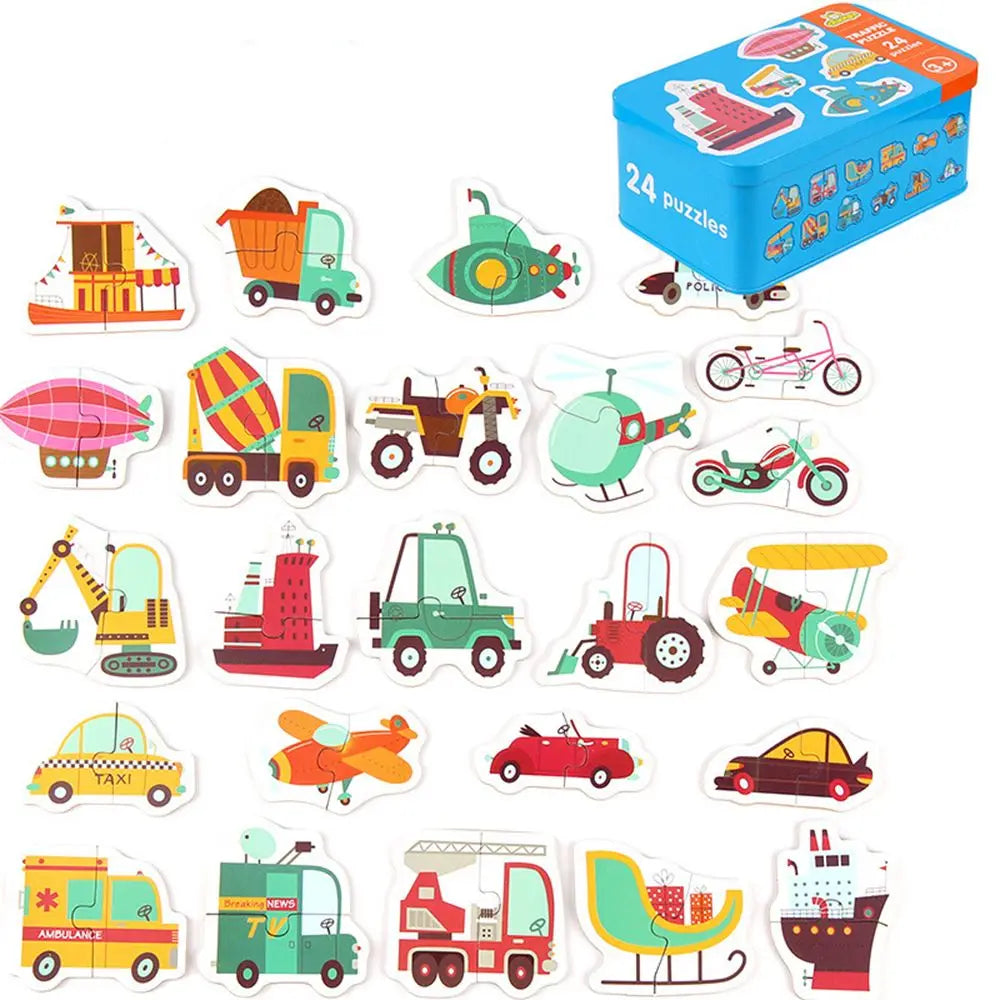 puzzle 2 pièces boite en métal I boutique1one Traffic