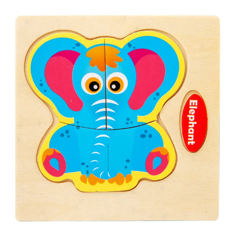 puzzle 3/4 pièces I boutique1one Elephant