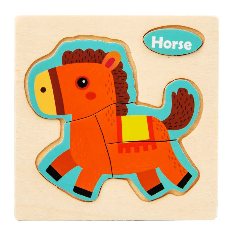 puzzle 3/4 pièces I boutique1one Horse