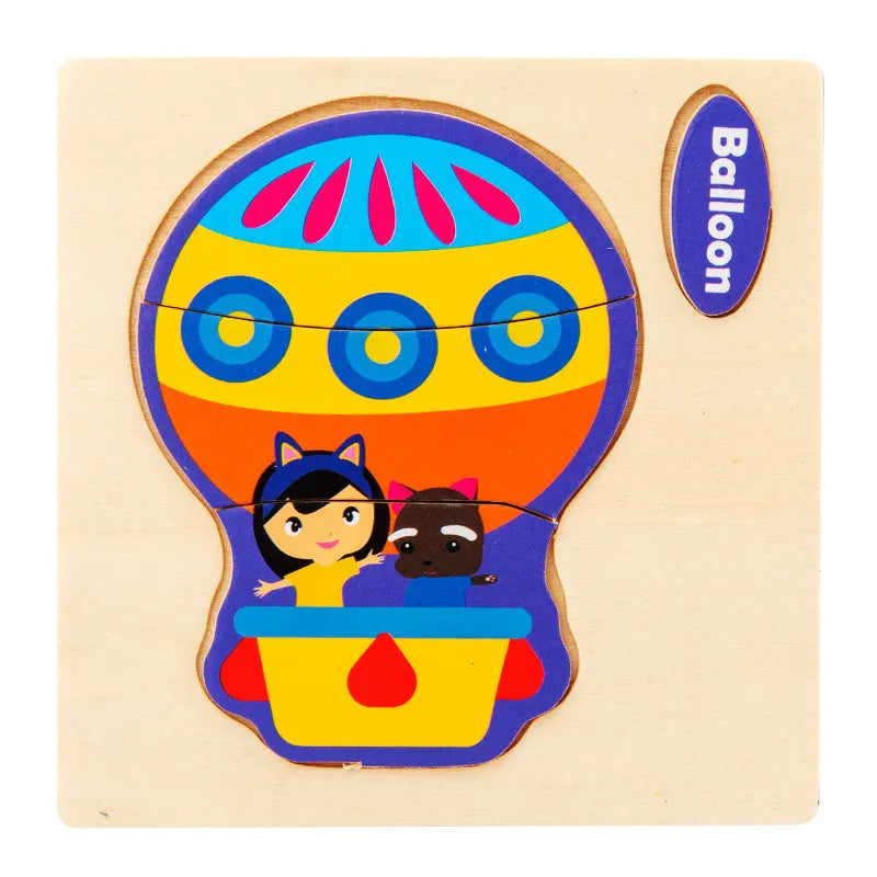 puzzle 3/4 pièces I boutique1one Hot Air Balloon