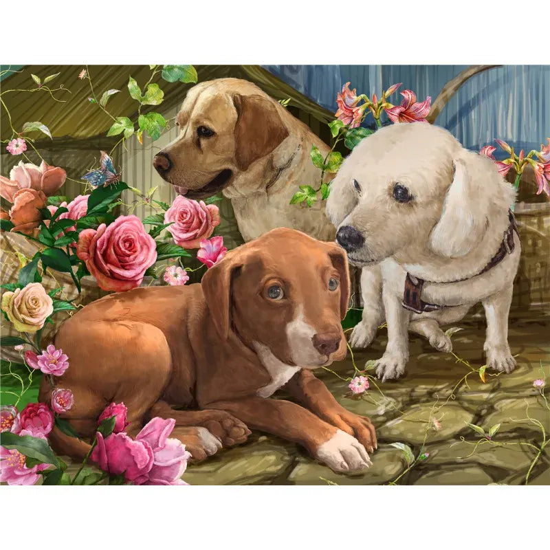 puzzle 3 magnifiques chiens I boutique1one Three Dogs