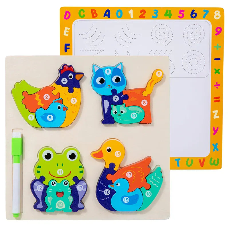 puzzle 3D avec tableau effaçable I boutique1one NB161C2-2