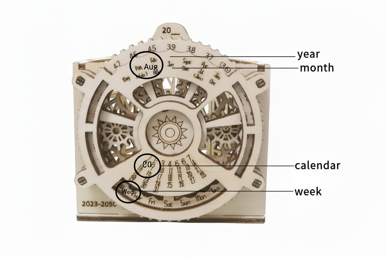 puzzle 3D calendrier et porte stylo I boutique1one
