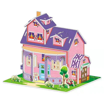 puzzle 3D de jolie petite maison I Full Puzzle 31 / ≈15cm/15cm