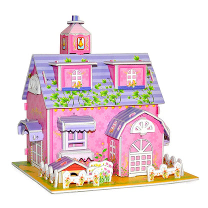 puzzle 3D de jolie petite maison I Full Puzzle 32 / ≈15cm/15cm