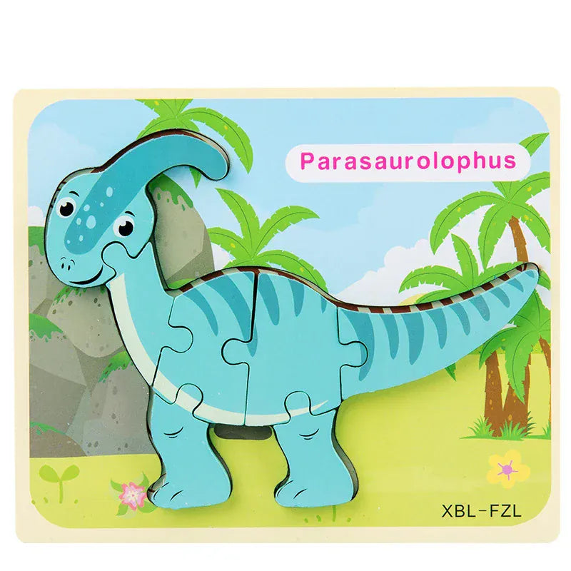 puzzle 3D dinosaure en anglais I boutique1one Parasaurolophus