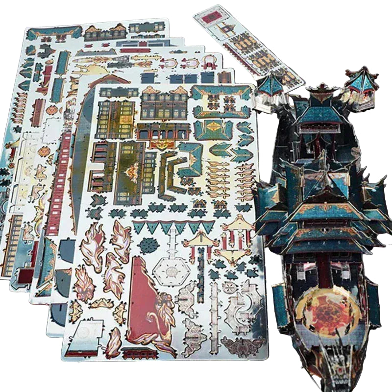 puzzle 3D dragon royal I boutique1one Royal Dragon Boat