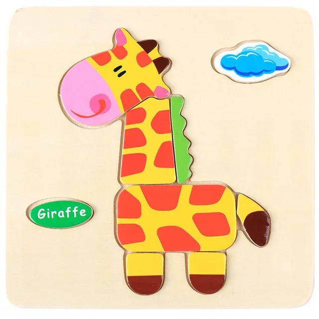puzzle 3D en anglais I boutique1one giraffe