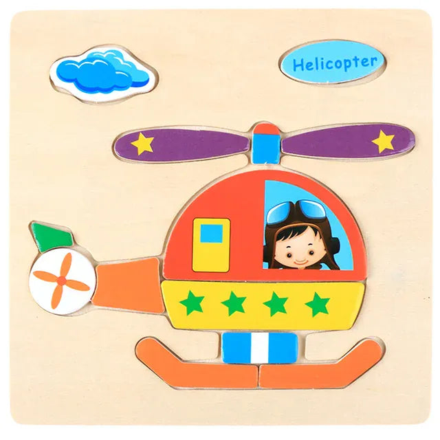 puzzle 3D en anglais I boutique1one helicopter