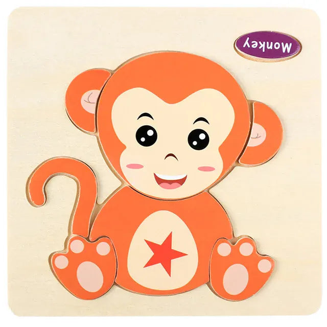 puzzle 3D en anglais I boutique1one monkey