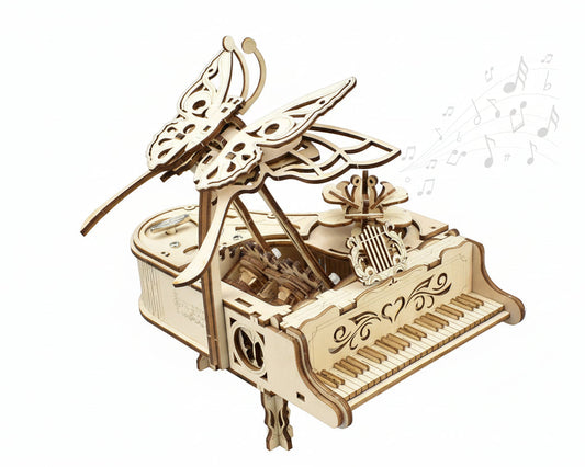 puzzle 3D en bois boite à musique piano I boutique1one