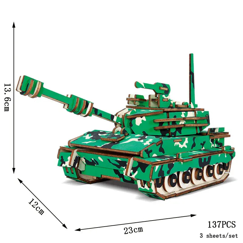 puzzle 3D en bois bus rétro style van I boutique1one Tank / CHINA